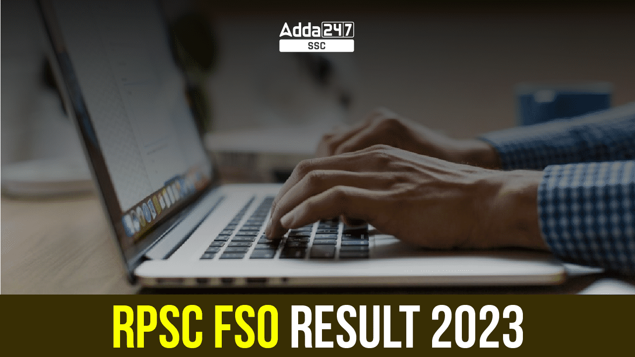 Rpsc Fso Result 2023 Job Carnival