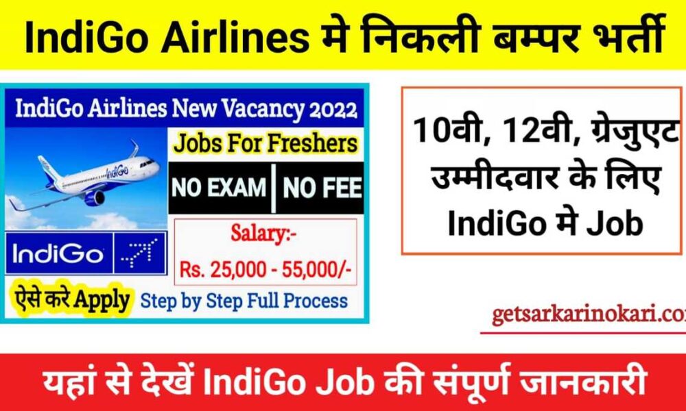 Indigo Airlines Jobs Vacancy 2025- Apply Online For Airport Jobs – Job ...